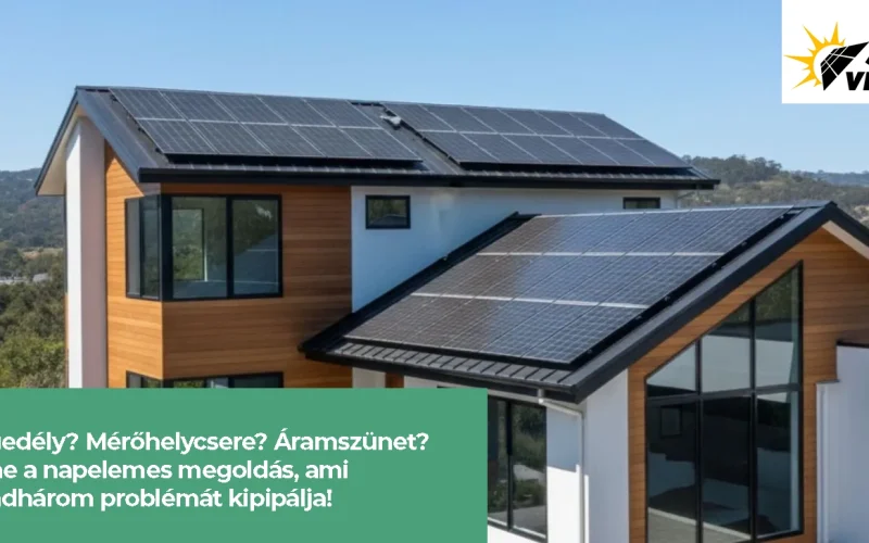 Engedély? Mérőhelycsere? Áramszünet? – Íme a napelemes megoldás, ami mindhárom problémát kipipálja!